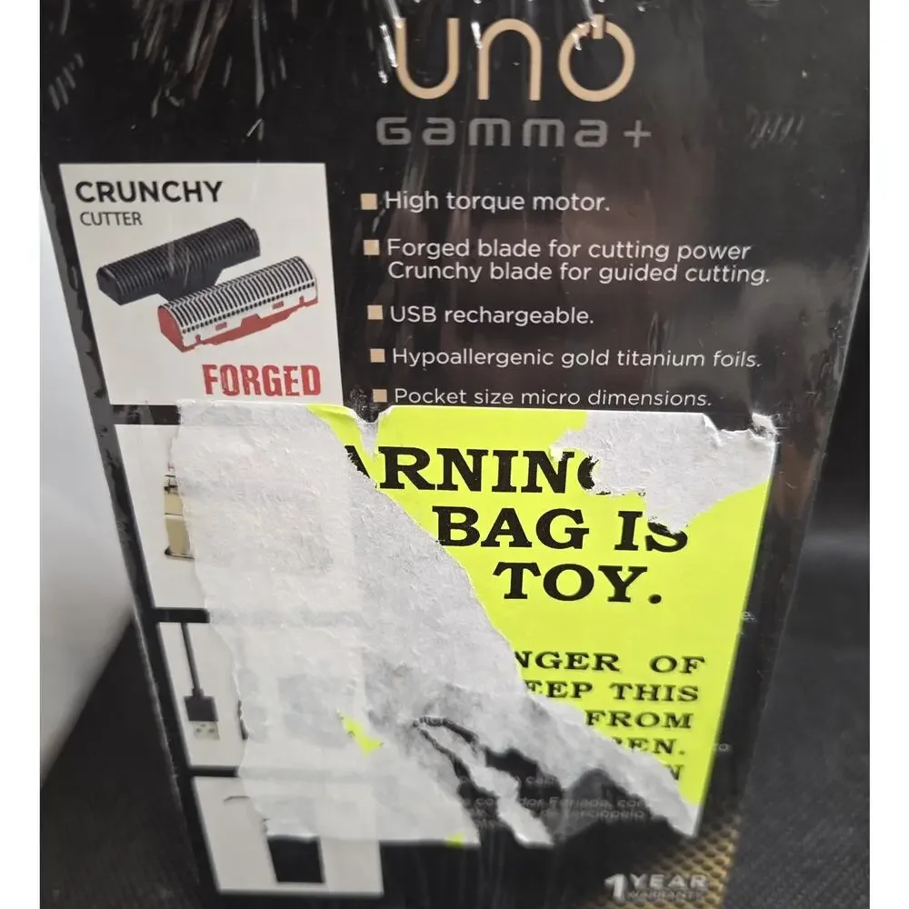 GAMMA+ Uno Professional Lithium-Ion Single Foil Shaver Rechargeable Or Battery